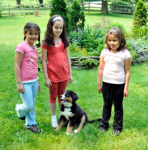 Finnegan posing with her pals Finnegan posing with her pals