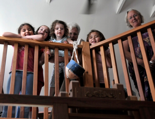 smiles above the easel smiles above the easel